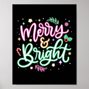 Poster Joyeux et brillant Noël Noël Noël Noël Noël Fantas