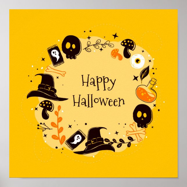 Poster Joyeux Halloween (Devant)