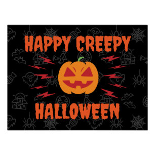 Poster Joyeux Halloween déplaisant