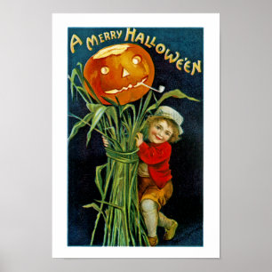 Poster Joyeux Halloween Jack o' Lantern