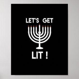 Poster Joyeux Hanukkah C'est La Saison Obtenez