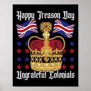 Poster Joyeux Jour de l'indépendance de la trahison 4 jui
