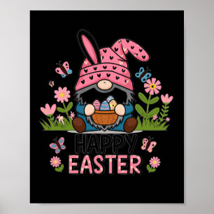 Poster Joyeux Jour de Pâques 2025 Bunny Gnome