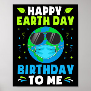 Poster Joyeux Jour des terres Anniversaire Des Chemises N