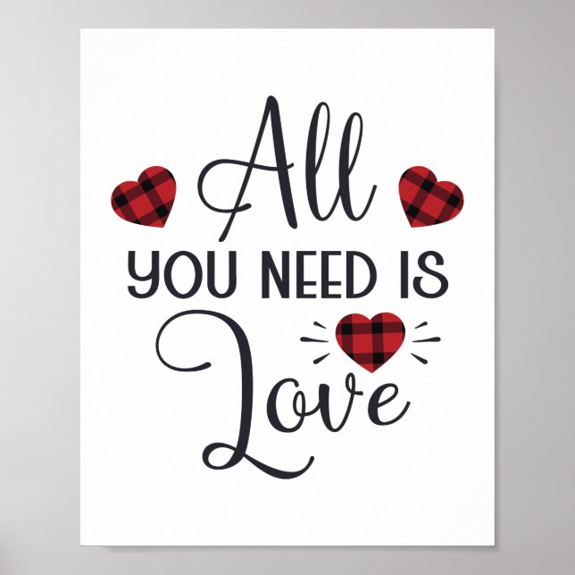 Poster Joyeux Jour des Valentins (Devant)