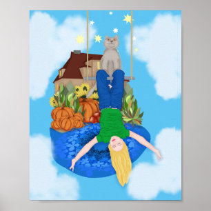 Poster Joyeux jour. Retourné