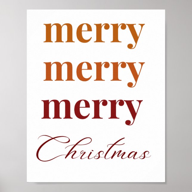 Poster joyeux joyeux joyeux noël (Devant)