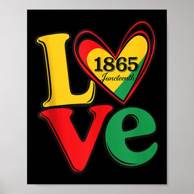 Poster Joyeux JunetDix Est Ma Fête De L'Indépendance Femm (Devant)