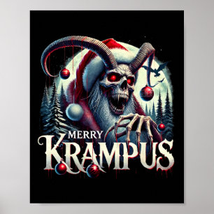 Poster Joyeux Krampus Krampus Arrive En Ville Horreur Noë