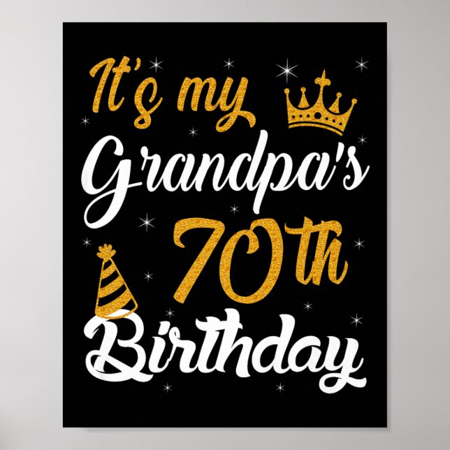 Poster Joyeux My Grandpas 70e anniversaire 1955 70 ans (Devant)
