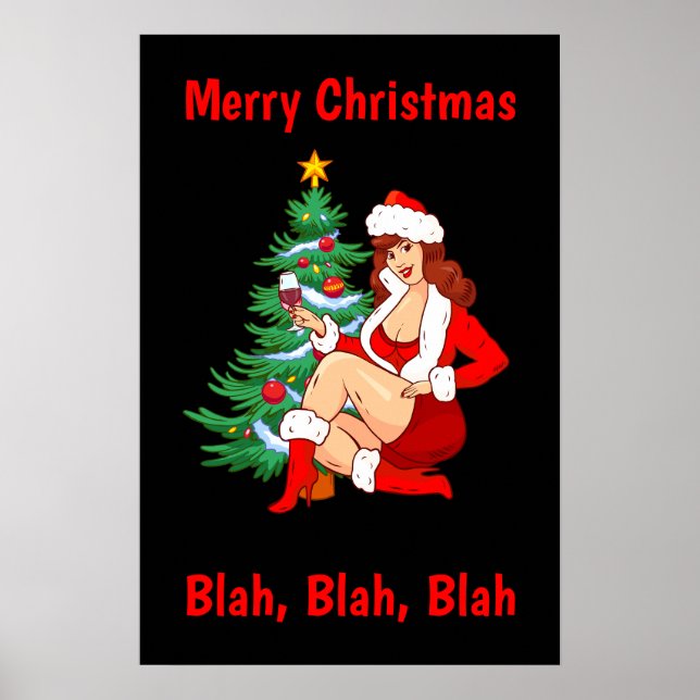 Poster Joyeux Noël Blah, Blah, Blah - Fantastique Noël (Devant)