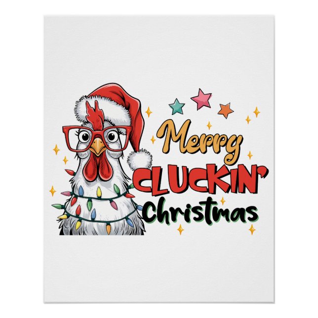 Poster Joyeux Noël cadeau de Noël (Devant)