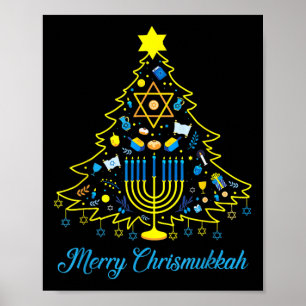 Poster Joyeux Noël Chrismukkah Joyeux Noël Hanoukka