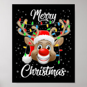 Poster Joyeux Noël Famille Hommes Hommes Femmes Garçons G