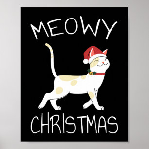 Poster Joyeux Noël félin - Drôle de Noël 2022