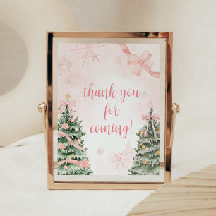 Poster Joyeux Noël Froid à l'extérieur Merci d'être venu