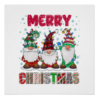 Joyeux Noël Gnome Famille Drôle d'arbre de Noël