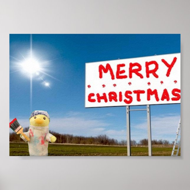 Poster Joyeux Noël Graffiti (Devant)