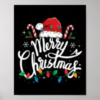 Joyeux Noël Lumières Rouge Noël Chapeau Noël Famil