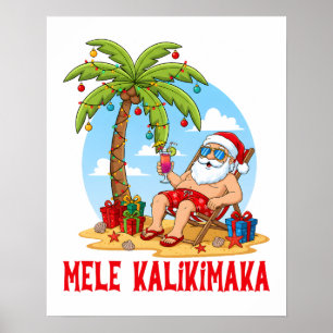 Poster Joyeux Noël Mele Kalikimaka