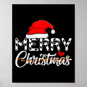 Poster Joyeux Noël Noël Père Noël Funny Famille