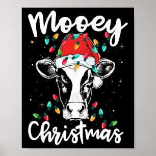 Poster Joyeux Noël Père Noël Lumières de Noël Amoureux de