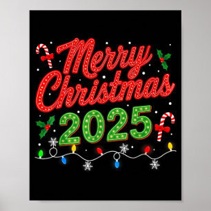 Poster Joyeux Noël pour femmes hommes garçons jeunes Noël