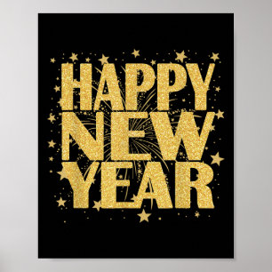 Poster Joyeux Nouvel An 2026 Compte à rebours du Nouvel A