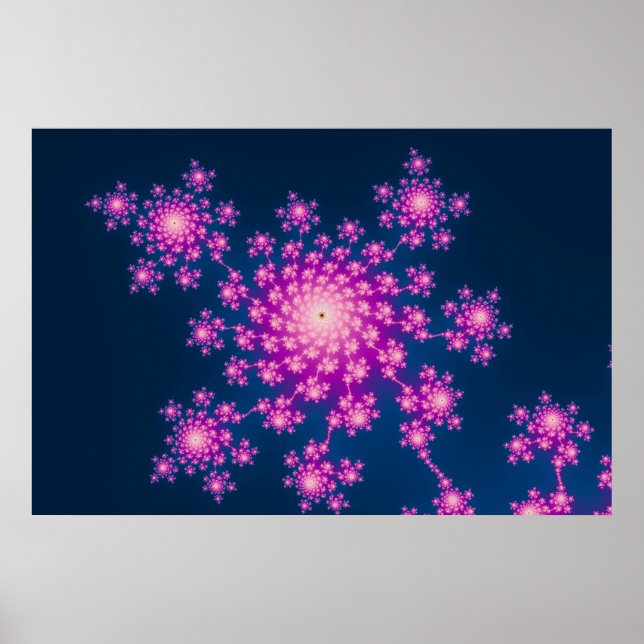 Poster Joyeux Nouvel An Fractal (Devant)