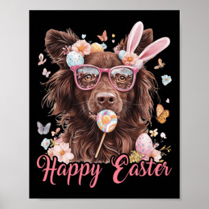 Poster Joyeux Pâques Nouvelle-Écosse Duck Tolling Retriev