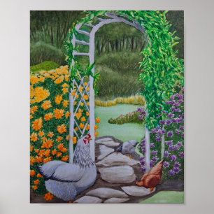 Poster Joyeux Parc du poulet