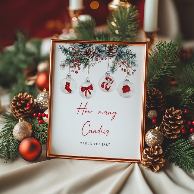 Poster Joyeux Petit Baby shower Combien de bonbons (Créateur téléchargé)