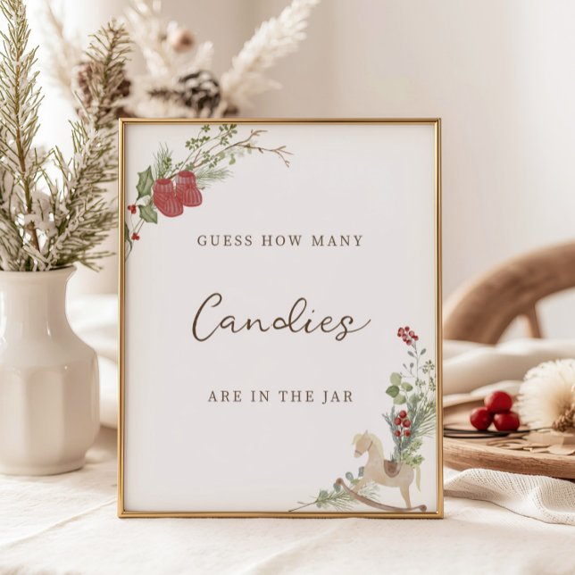 Poster Joyeux Petit Baby shower Devine Combien (Créateur téléchargé)