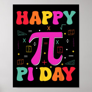 Poster Joyeux Pi Day Kids Math Enseignants Professeur étu