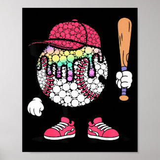 Poster Joyeux Point Day Points de Polka Baseball Enfants