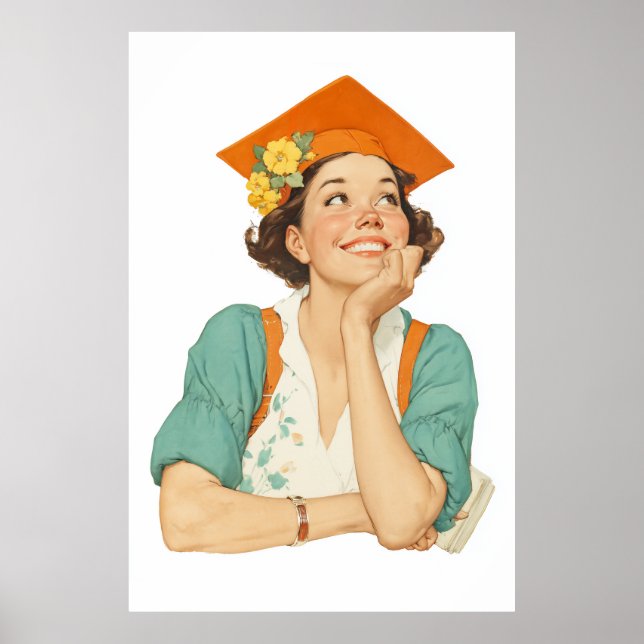 Poster Joyeux Portrait de la journée de graduation (Devant)