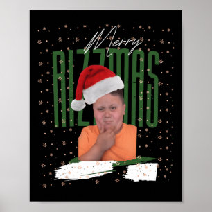 Poster Joyeux Rizzler Noël Vacances Rizzler Ados Garçons