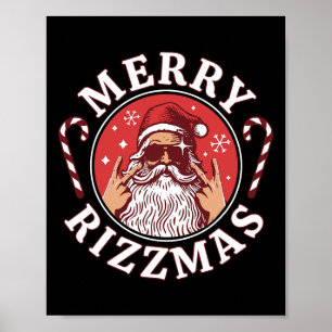 Poster Joyeux Rizzmas Enfants Ados École Funny Noël Sa
