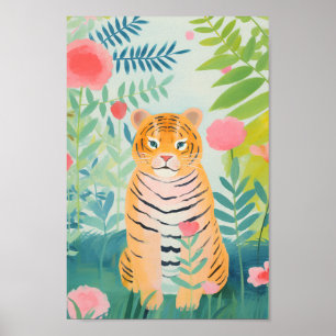 Poster Joyeux tigre