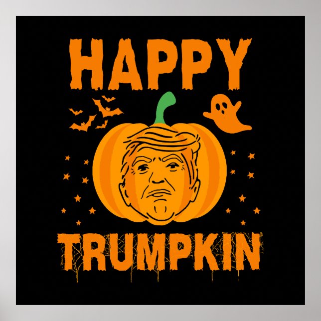 Poster Joyeux Trumpkin Rendre Halloween grand à nouveau (Devant)