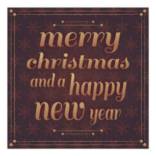 POSTER JOYEZ NOËL ET UNE BONNE ANNÉE
