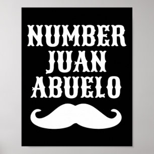 Poster Juan Abuelo Espagnol Mexicain Meilleurs Cadeaux po
