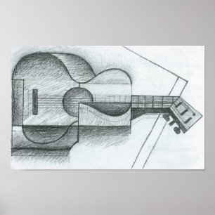 Poster Juan Gris - La Guitare