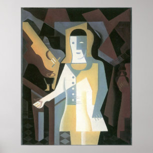 Poster Juan Gris - Pierrot