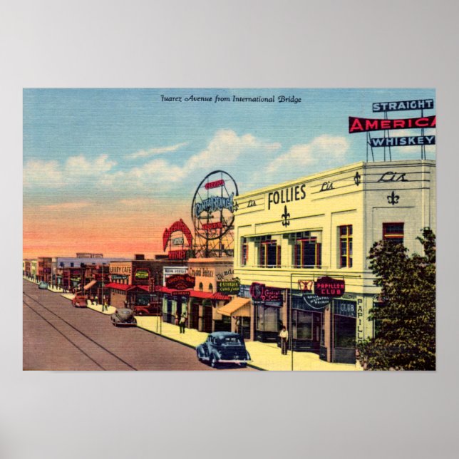 Poster Juarez, Mexique (Devant)