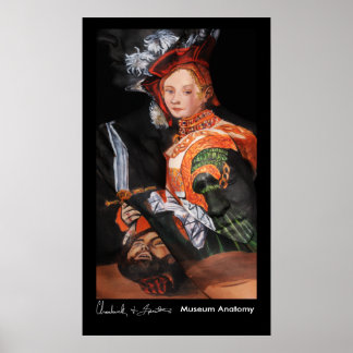 Poster Judith avec le chef d'Holofernes, après Cranach