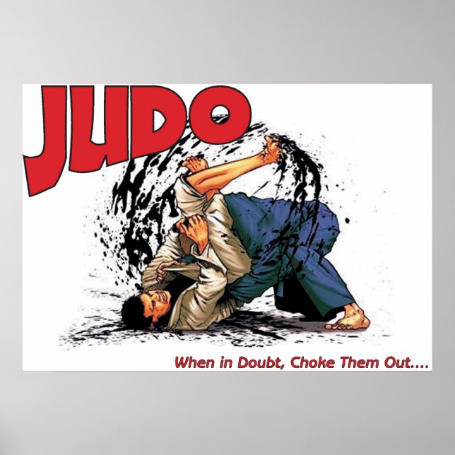 Poster Judo Choke Out (Devant)