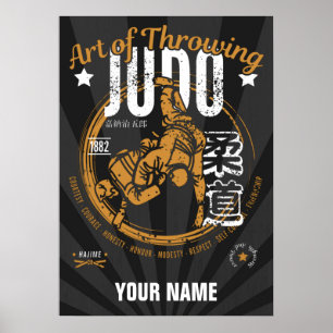 Poster Judo : L'art du lancer