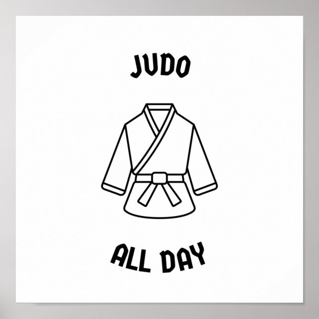 Poster Judo toute la journée (Devant)