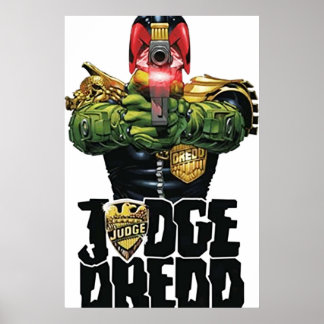 Poster juge dredd design art